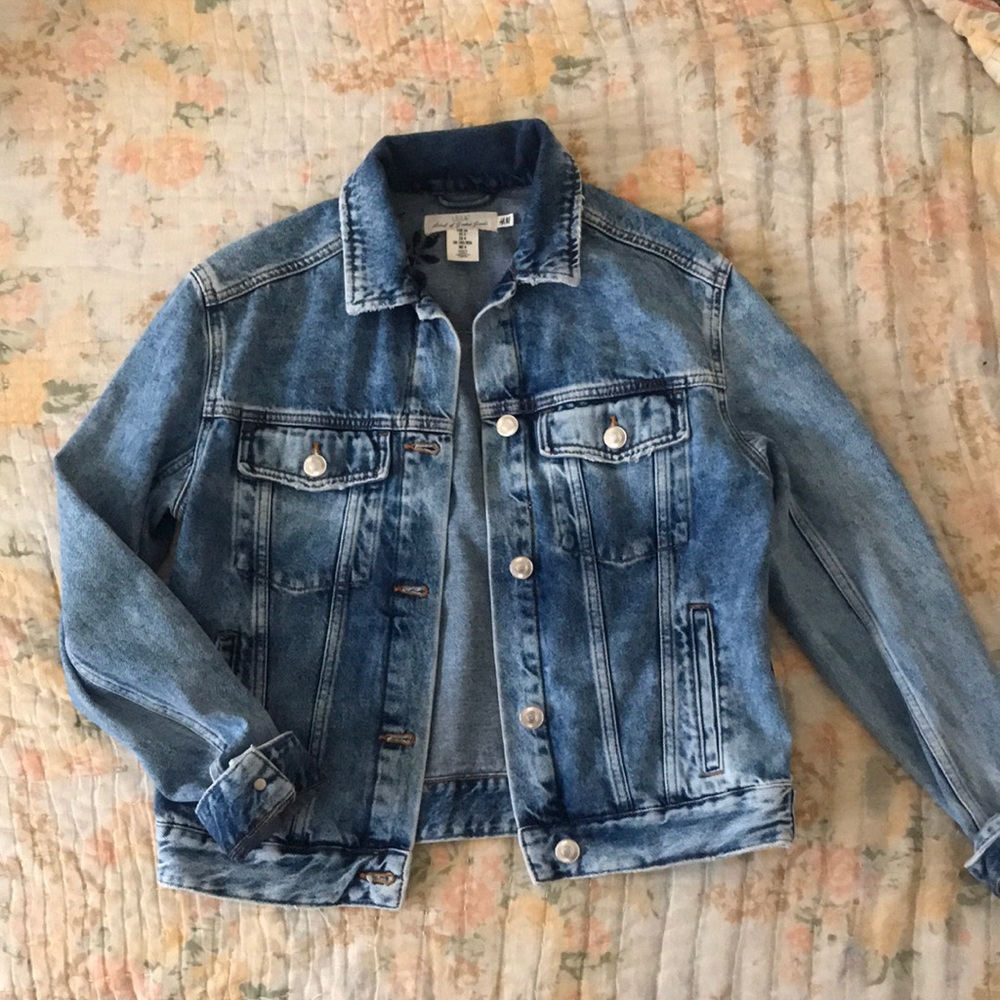 New Bohemian Embroidered Denim Jacket
